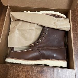 Woolrich Made in USA Moc-Toe Boots Wool Lined.